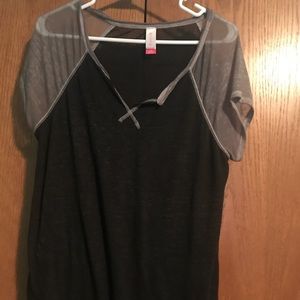 Black and gray super thin TShirt